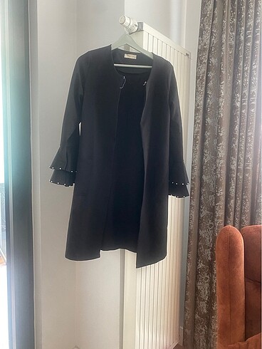 Diğer Siyah blazer kolu boncuklu