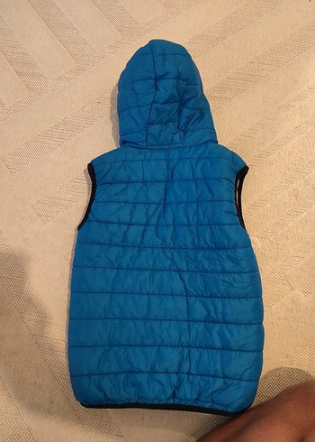 8 Yaş Beden mavi Renk Lc waikiki Erkek Çocuk Kapüşonlu Mavi Fermuarlı Yelek