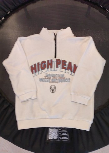 Koton Erkek Çocuk Yarım Fermuarlı Yüksek Yakalı Sweatshirt