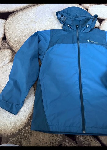 Columbia Erkek Mavi Kapüşonlu Yağmurluk - Görsel 6