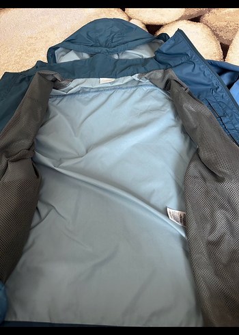 Columbia Erkek Mavi Kapüşonlu Yağmurluk - Görsel 3