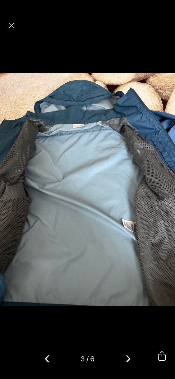 Columbia Erkek Mavi Kapüşonlu Yağmurluk - Görsel 3