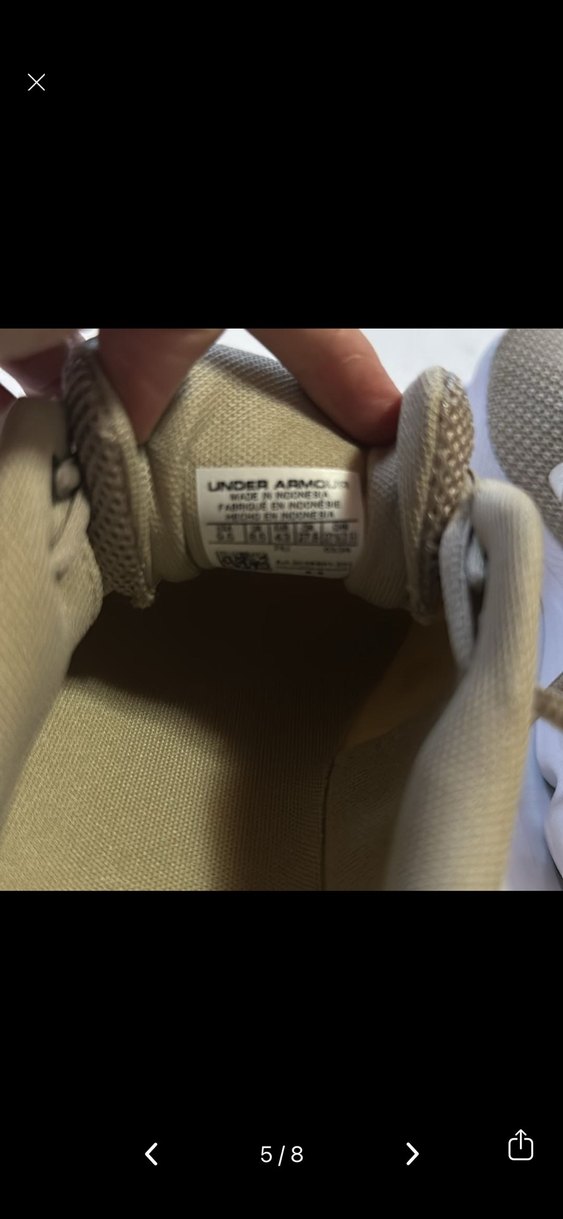 Bej Under Armour Erkek Koşu Ayakkabısı - Görsel 5