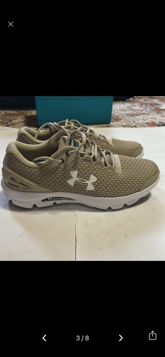 Bej Under Armour Erkek Koşu Ayakkabısı - Görsel 3