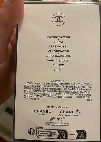  Beden Chanel no5 parfüm 100ml