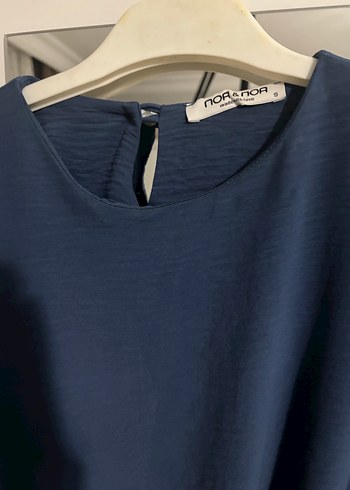 Kadın Lacivert Midi Kemerli Elbise - Görsel 2