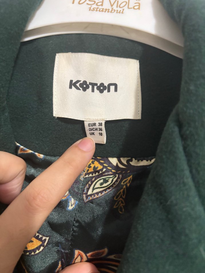 Siyah Çift Düğmeli Kaban - Görsel 4