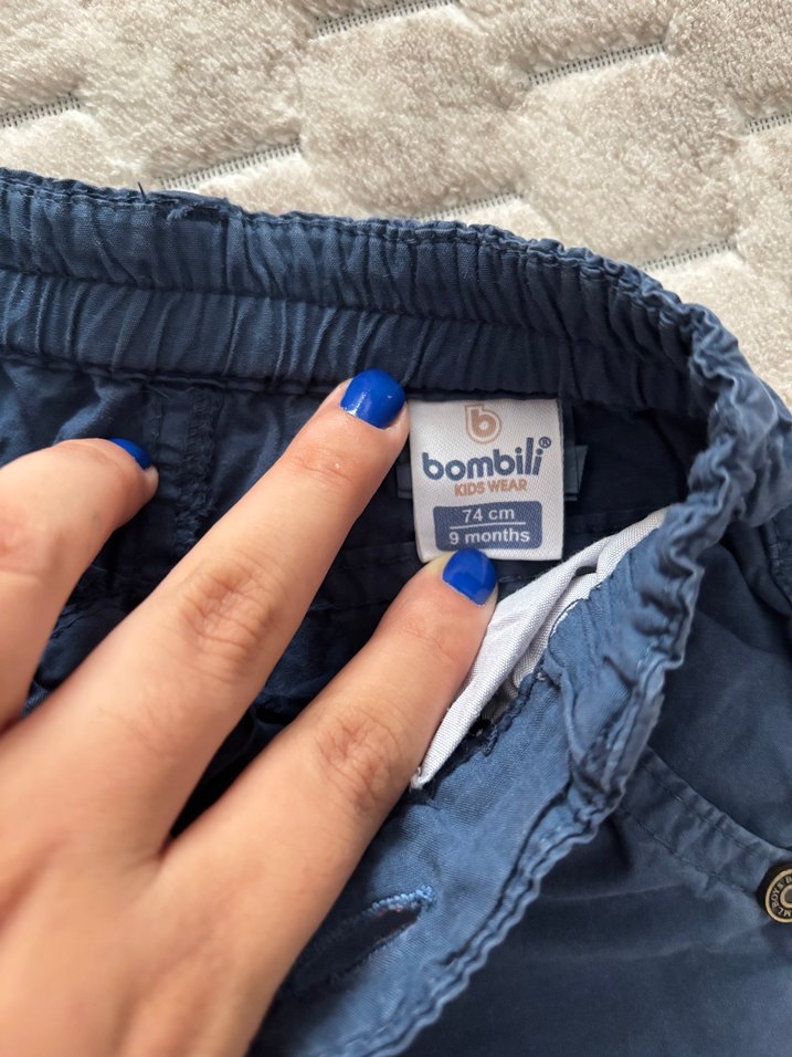 Erkek Çocuk Geniş Kesim Kemerli Şortlar - Görsel 4