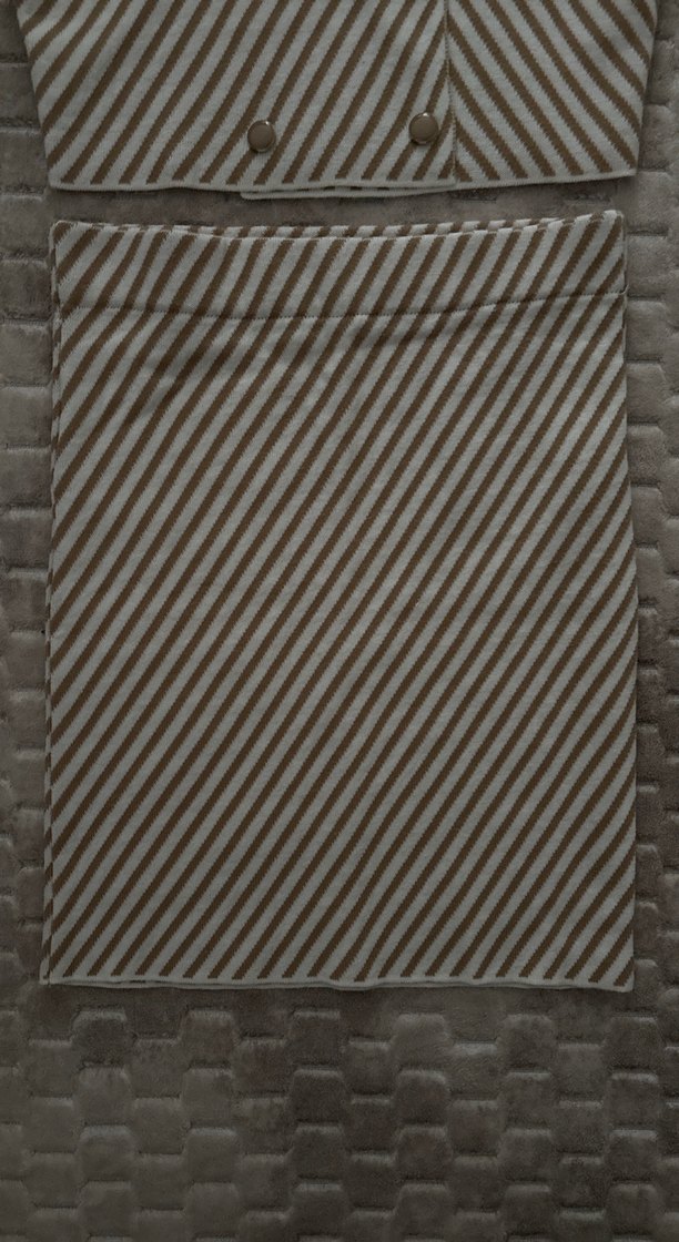 Düğmeli Çizgili Mini Kadın takım - Görsel 4