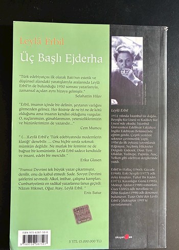 Beden Leylâ Erbil (ilk baskı) Üç Başlı Ejderha