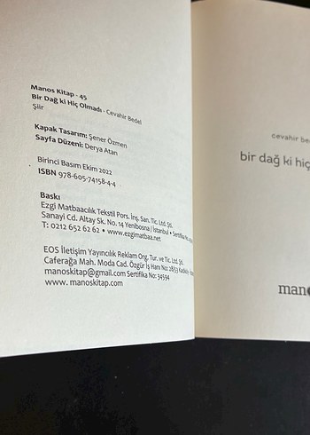 Bir Dağ Ki Hiç Olmadı - Cevahir Bedel - Görsel 5