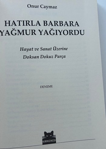 Hatırla Barbara Yağmur Yağıyordu - Onur Caymaz - Görsel 5