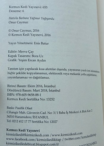 Hatırla Barbara Yağmur Yağıyordu - Onur Caymaz - Görsel 4