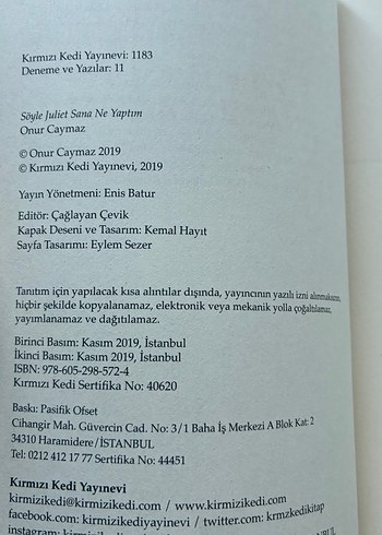 Söyle Juliet Sana Ne Yaptım - Onur Caymaz - Görsel 4