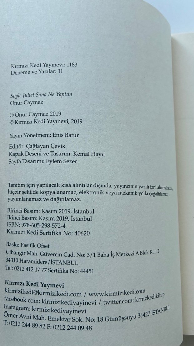 Söyle Juliet Sana Ne Yaptım - Onur Caymaz - Görsel 4
