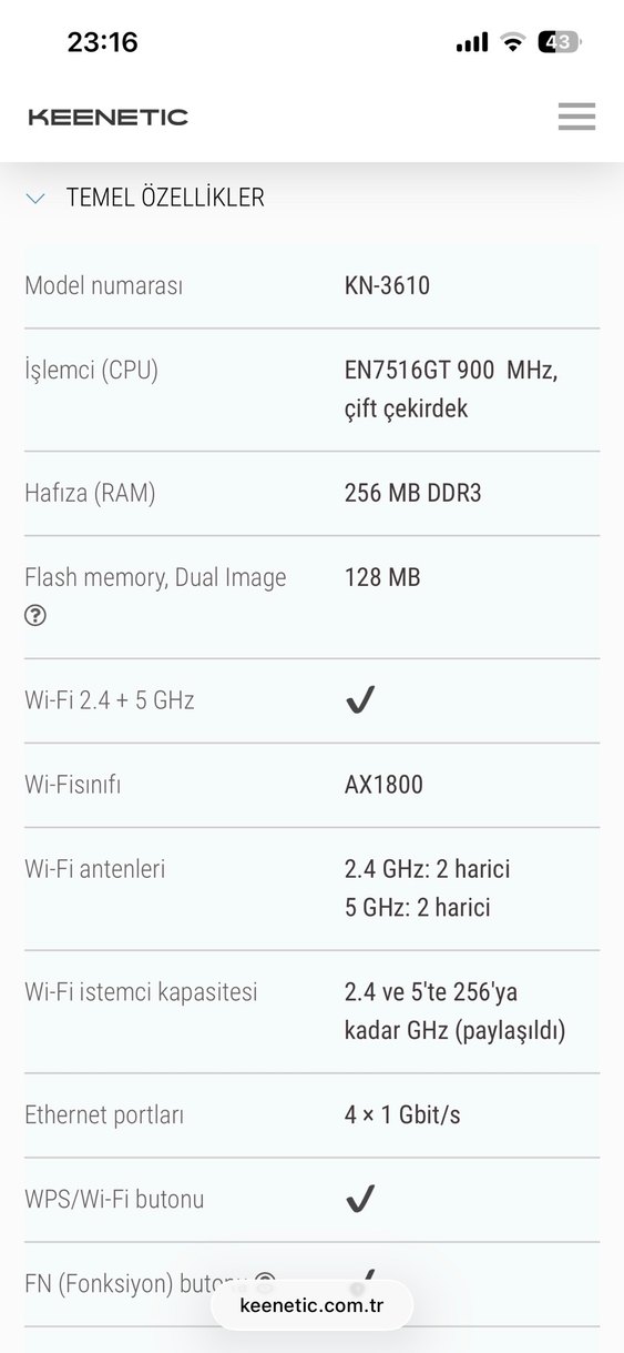 Keenetic Hopper AX1800 Mesh Wi-Fi 6 Gigabit 3.0 VPN Fiber Router - Görsel 5