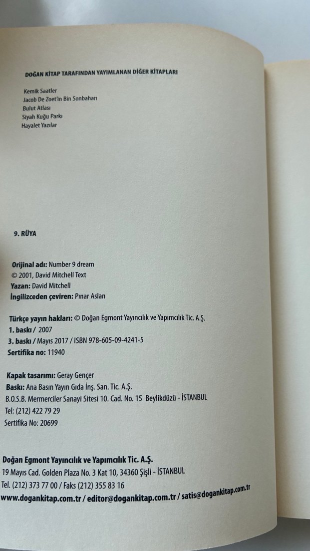 9. Rüya - David Mitchell - Görsel 3