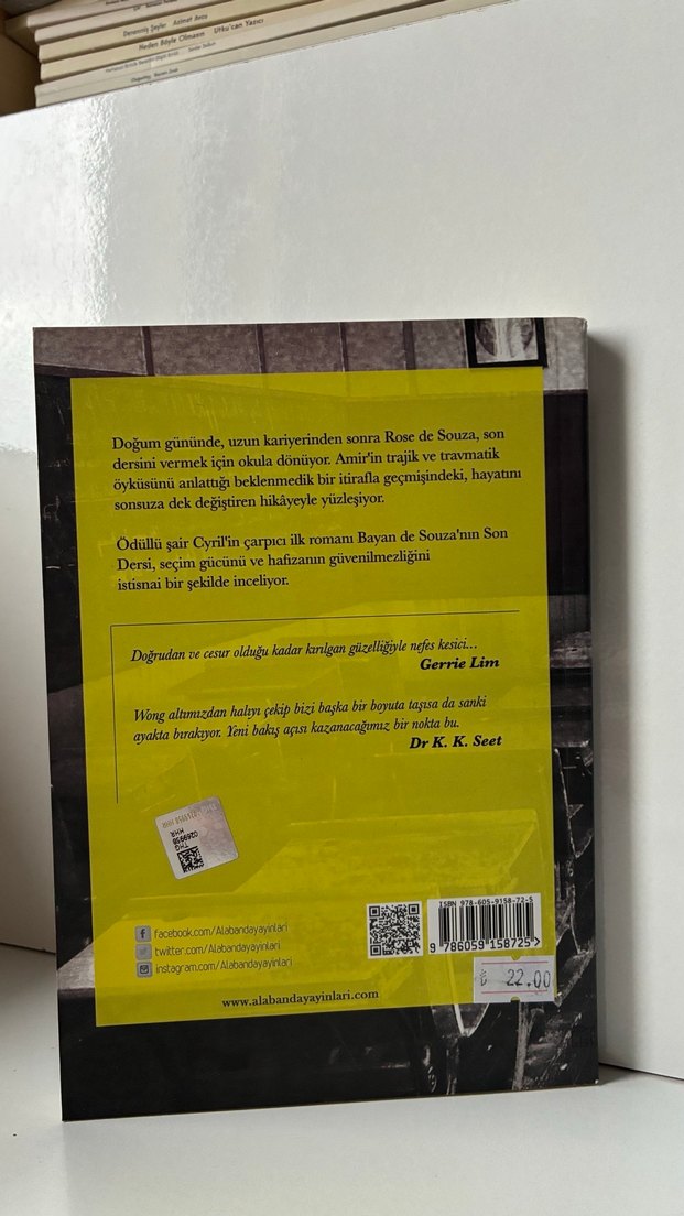 Bayan de Souza'nın Son Dersi - Cyril Wong - Görsel 2