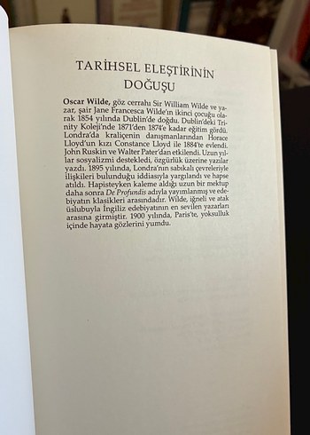 Oscar Wilde - Tarihsel Eleştirinin Doğuşu - Görsel 4