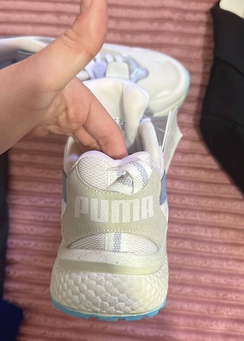 Beyaz Bağcıklı yüksek taban Spor Ayakkabı - Görsel 2