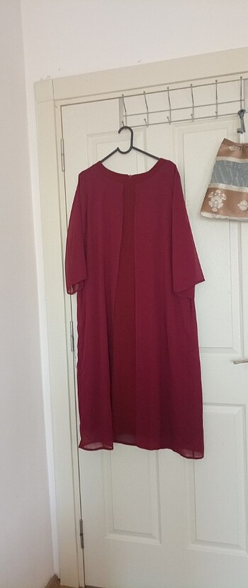 46 Beden Bordo elbise