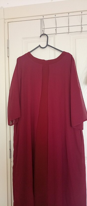 46 Beden bordo Renk Bordo elbise