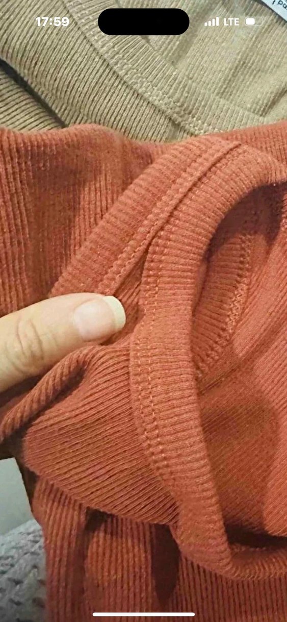 Kadın Kiremit Renk Yüksek Yakalı Atlet - Görsel 2