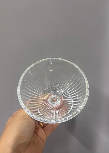 14 adet ayaklı cam kase 220ml - Görsel 5
