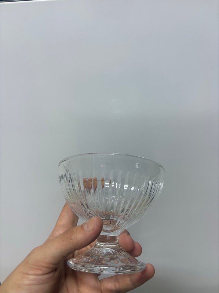 14 adet ayaklı cam kase 220ml - Görsel 3