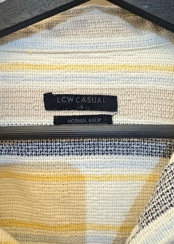 Bej Gri Çizgili Uzun Kollu Erkek Gömlek - Görsel 3