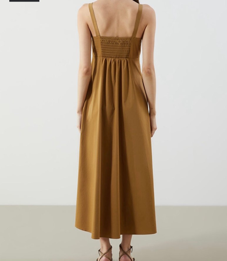 Uzun Askılı Kadın Elbise - Görsel 2