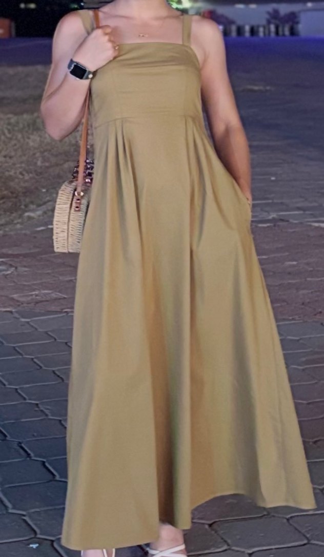 Uzun Askılı Kadın Elbise - Görsel 3