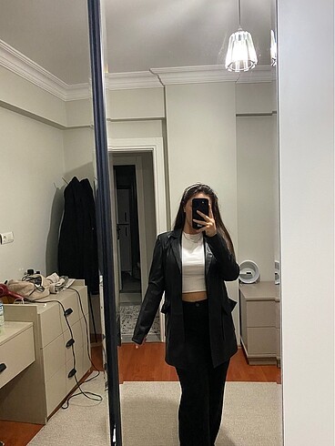 Deri blazer ceket
