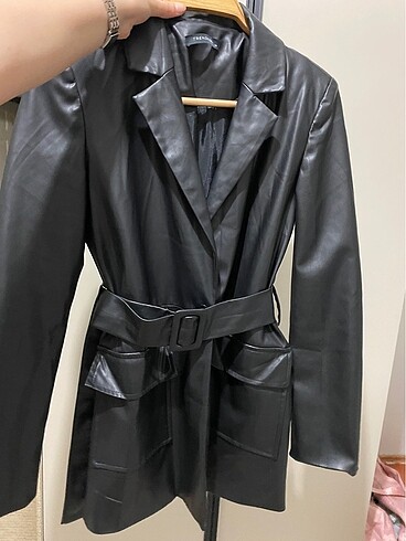34 Beden Deri blazer ceket