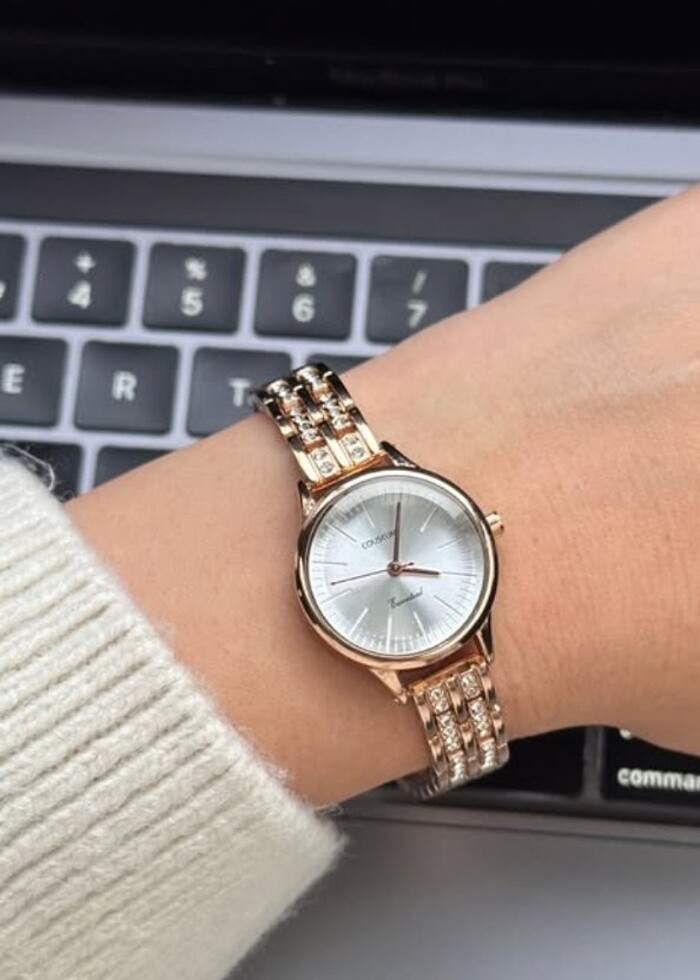 Pablo Taş Detaylı Çelik Kordon Saat - Görsel 3