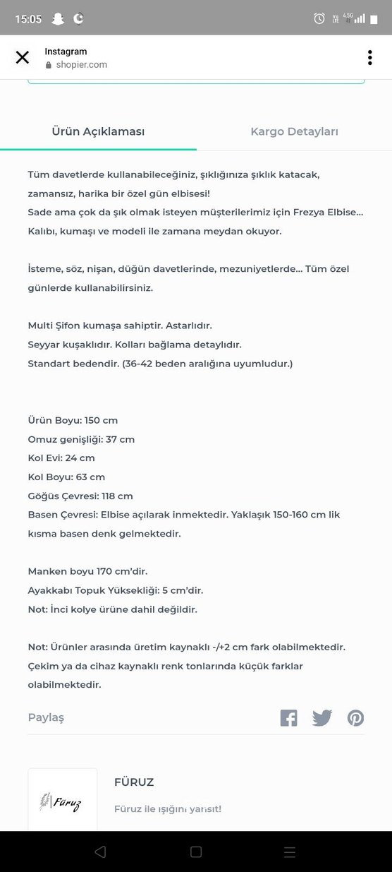 Firuz
Tesettür Uzun Elbise Kemerli - Görsel 4