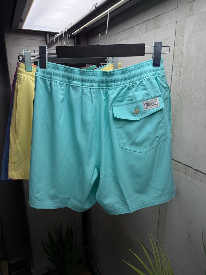 Ralph lauren mavi deniz şortu - Görsel 4