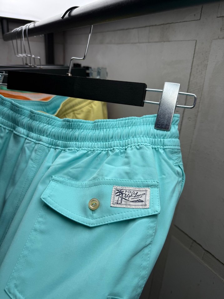 Ralph lauren mavi deniz şortu - Görsel 5