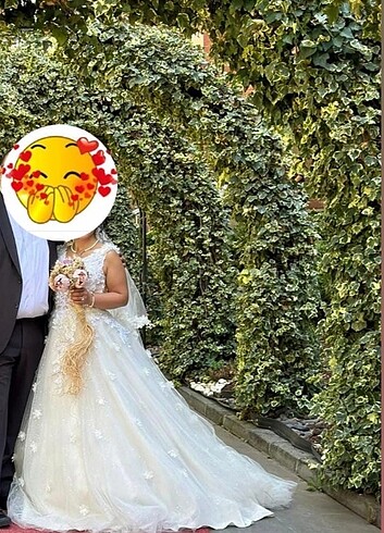 m Beden beyaz Renk Gelinlik