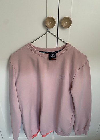 Pembe Oversize Kadın Sweatshirt