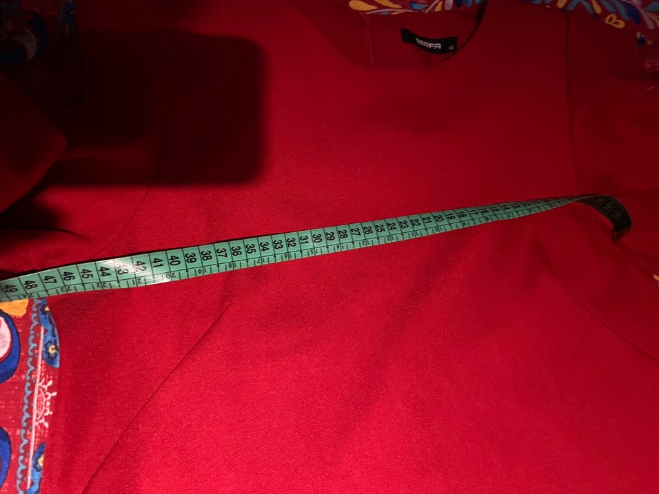 Uzun Kollu Kırmızı Bohem Drape Elbise - Görsel 5