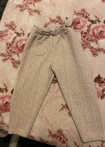 Bej Örgü çocuk Rahat Pantolon 2 3 yaşa uygundur - Görsel 6