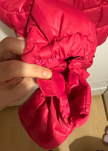 Kız Bebek Kırmızı Mont Tulum - Görsel 6