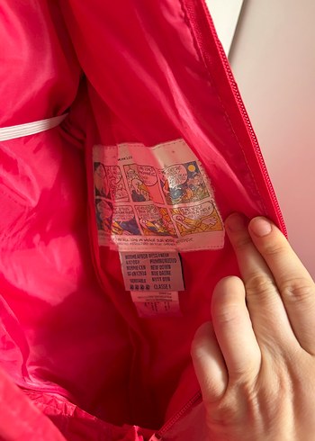 Kız Bebek Kırmızı Mont Tulum - Görsel 3