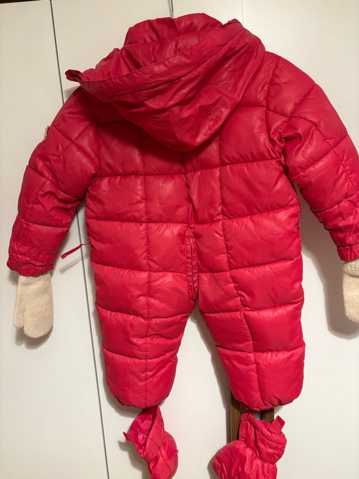 Kız Bebek Kırmızı Mont Tulum - Görsel 5