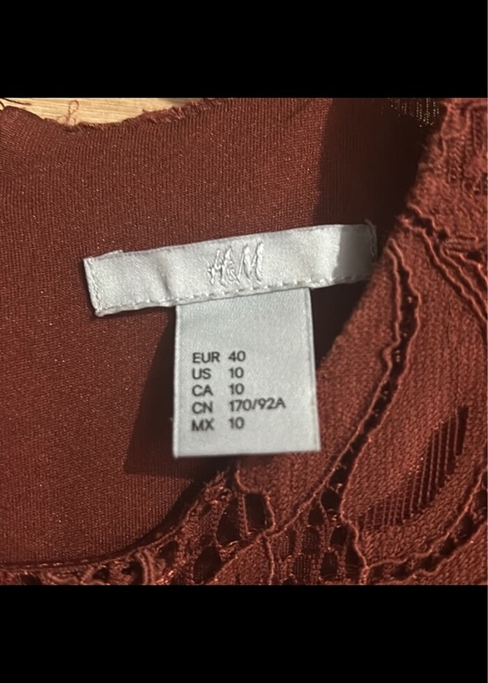 Kiremit Rengi Elbise - Görsel 3