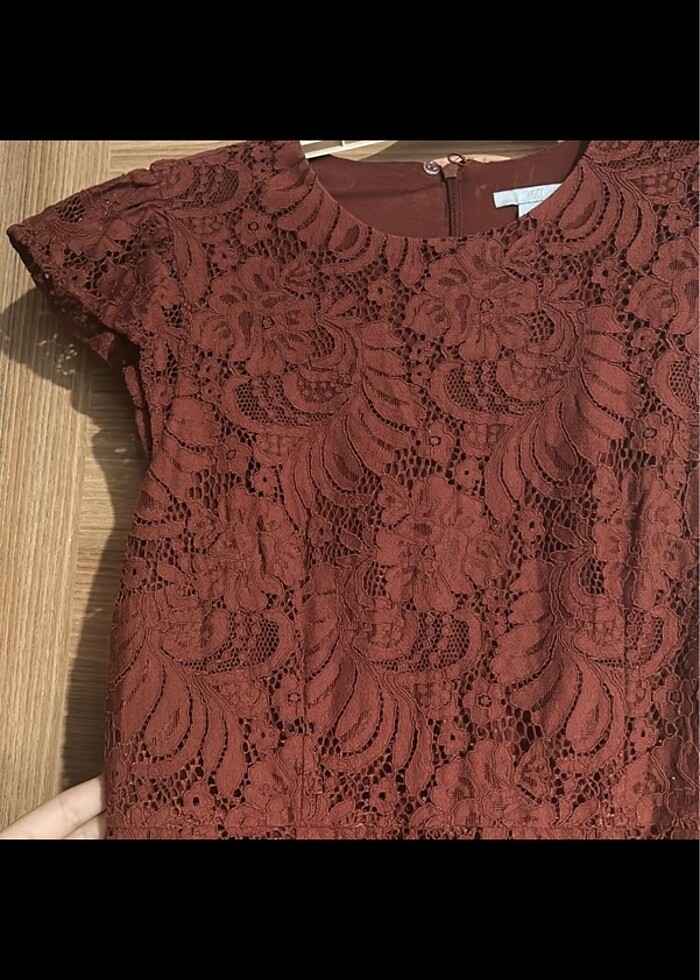 Kiremit Rengi Elbise - Görsel 2