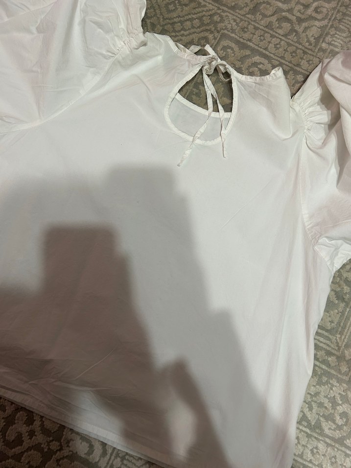 Kadın Beyaz Fırfırlı Bohem Bluz - Görsel 5