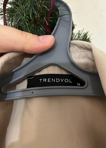 Bej Düğmeli Kısa Kollu  Gömlek - Görsel 4