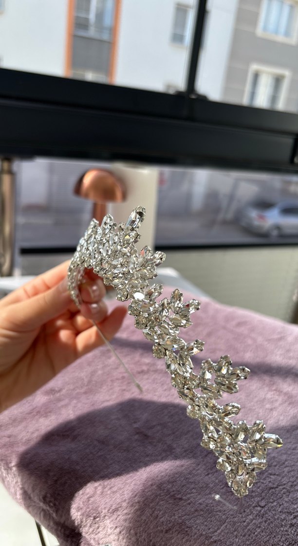 Taşlı Düğün Tacı - Görsel 5